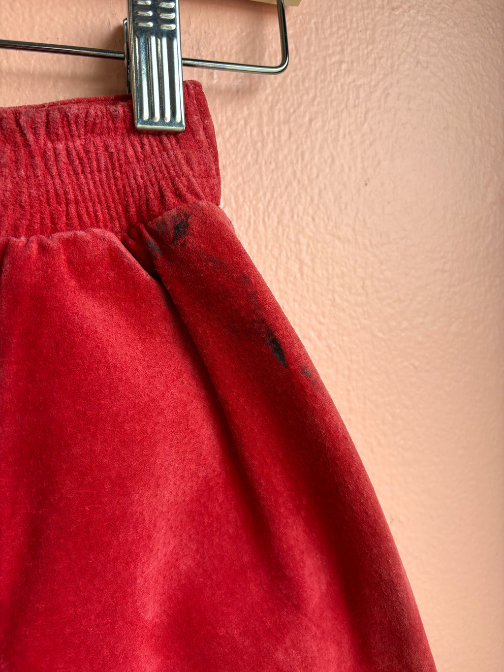 Forenza Tomato Red Leather Shorts / Size 4