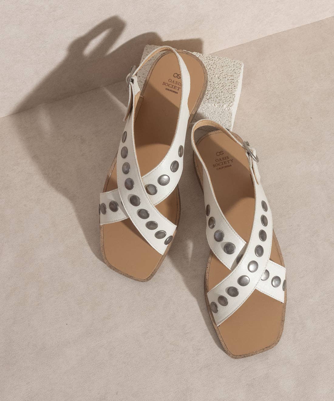 The Kylie Sandal in White