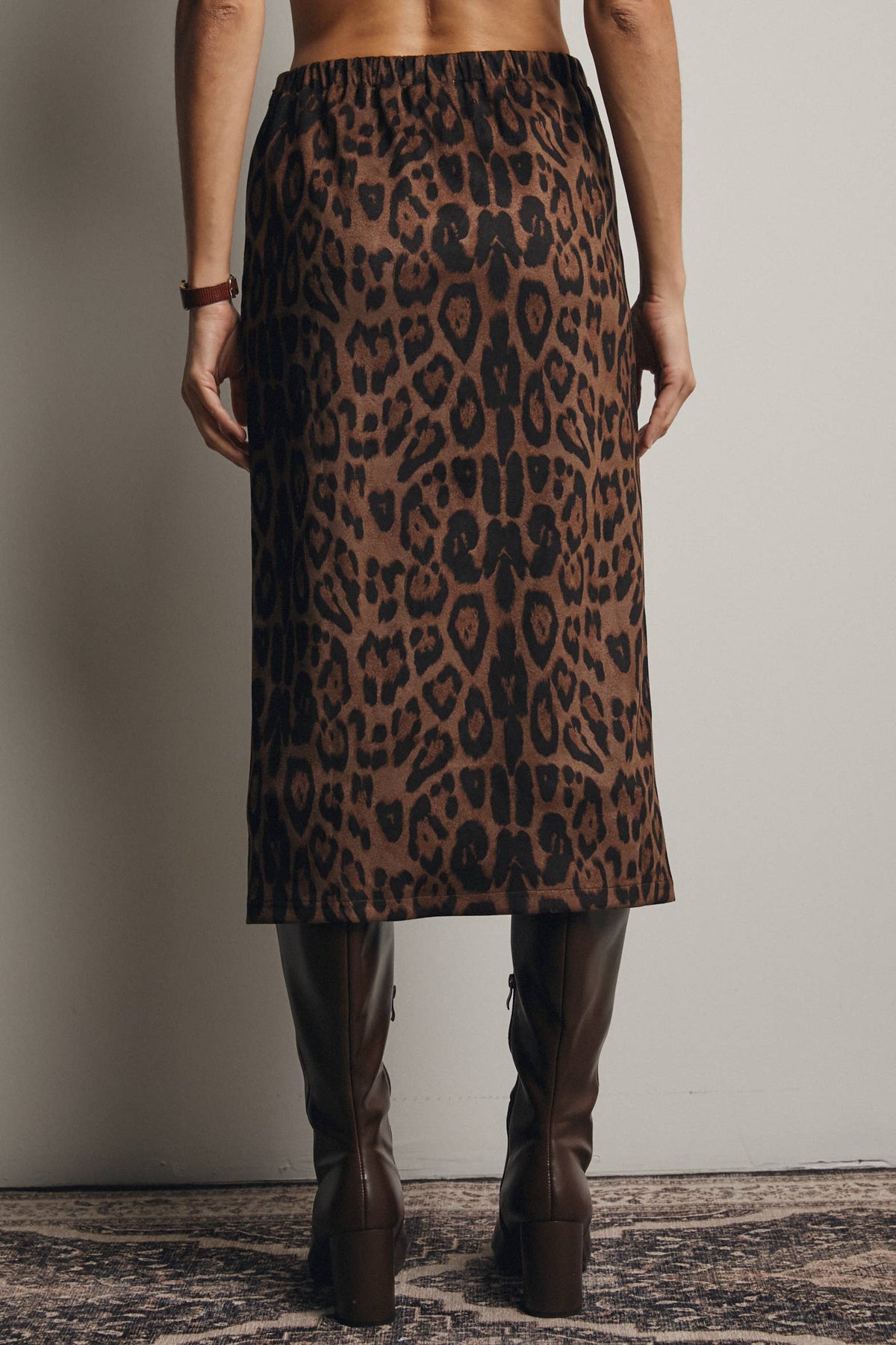 Gio Leopard Print Skirt