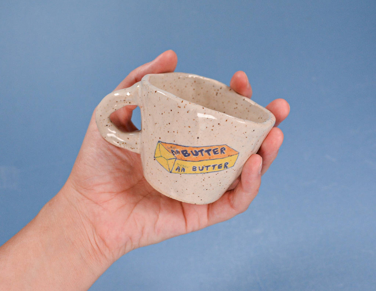 Butter Handmade Speckled Ceramic Espresso Cup