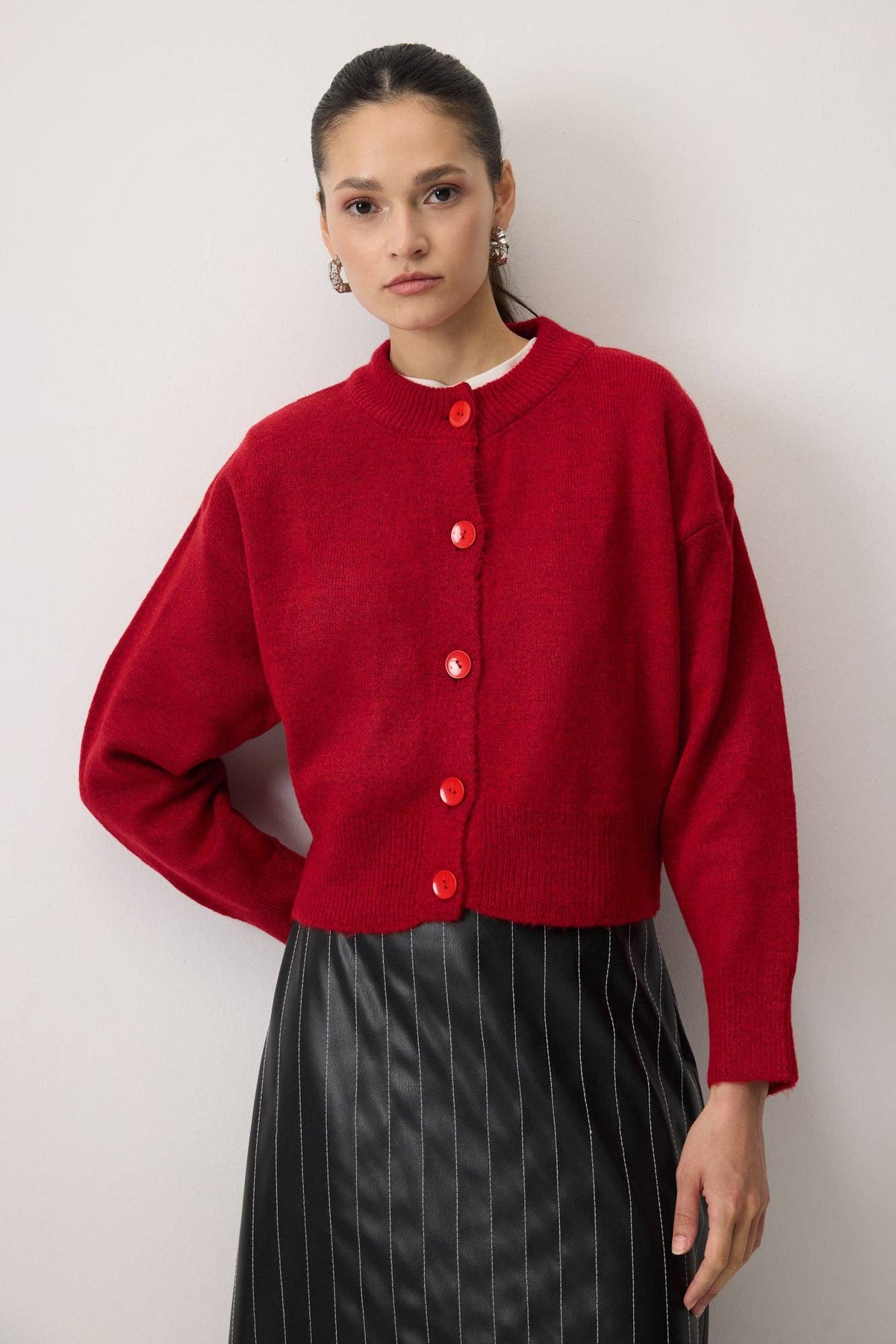 Nadine Cardigan / Cranberry