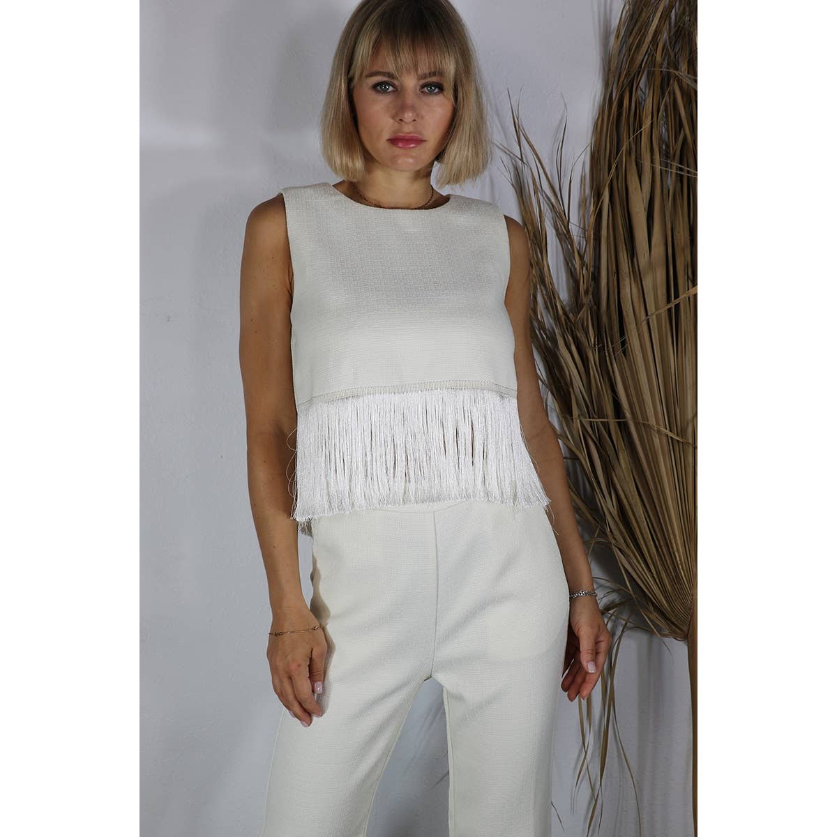 Tassel Pants / Cream