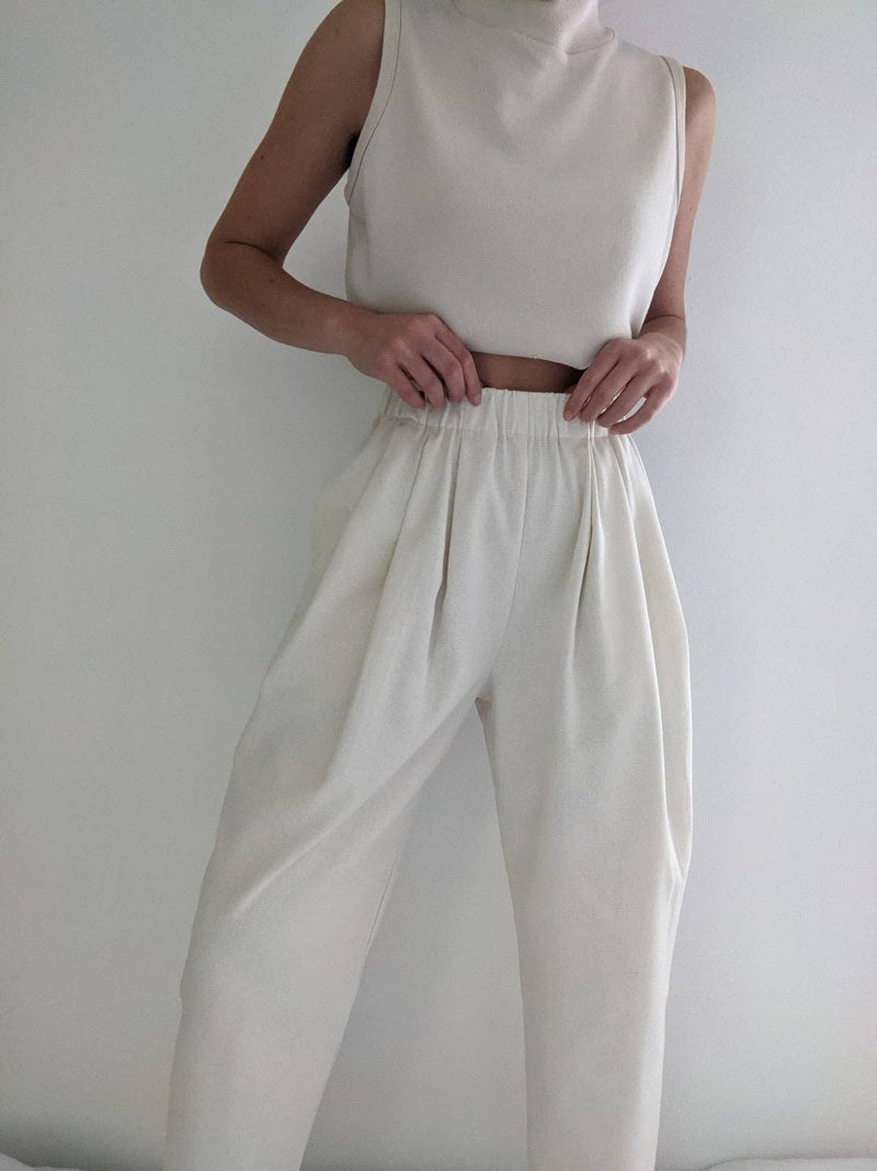 Lena Raw Silk Pant