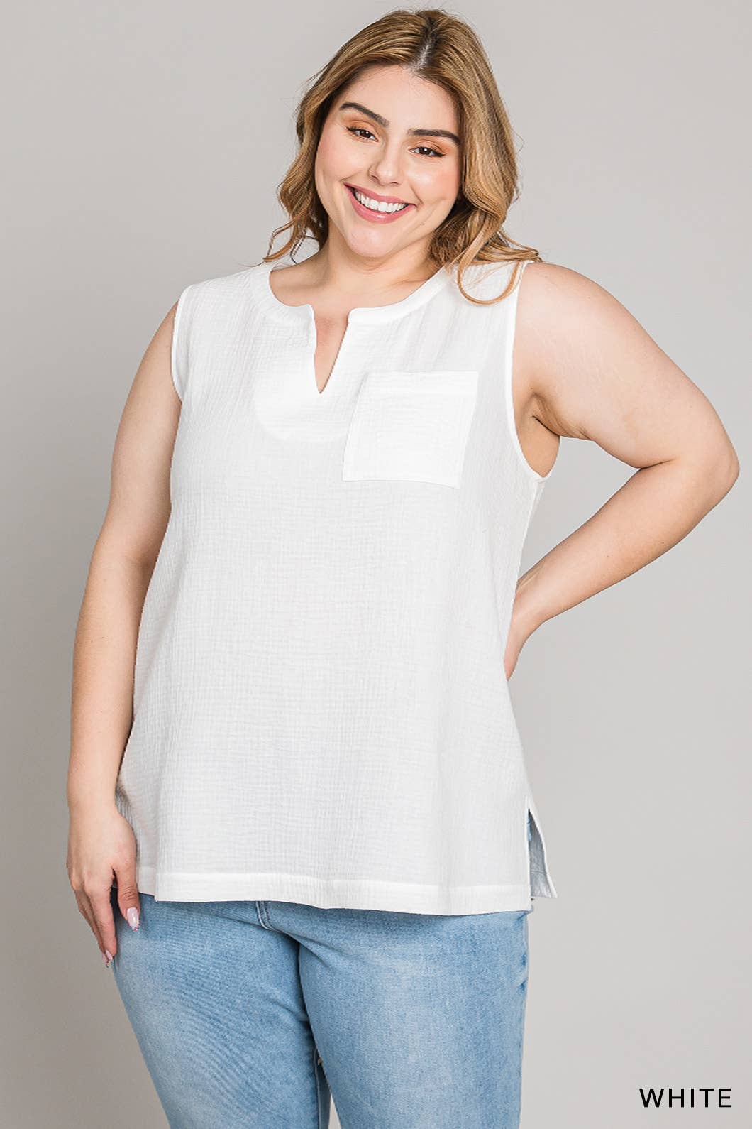 Cotton Ciele Top / Dusty Blue