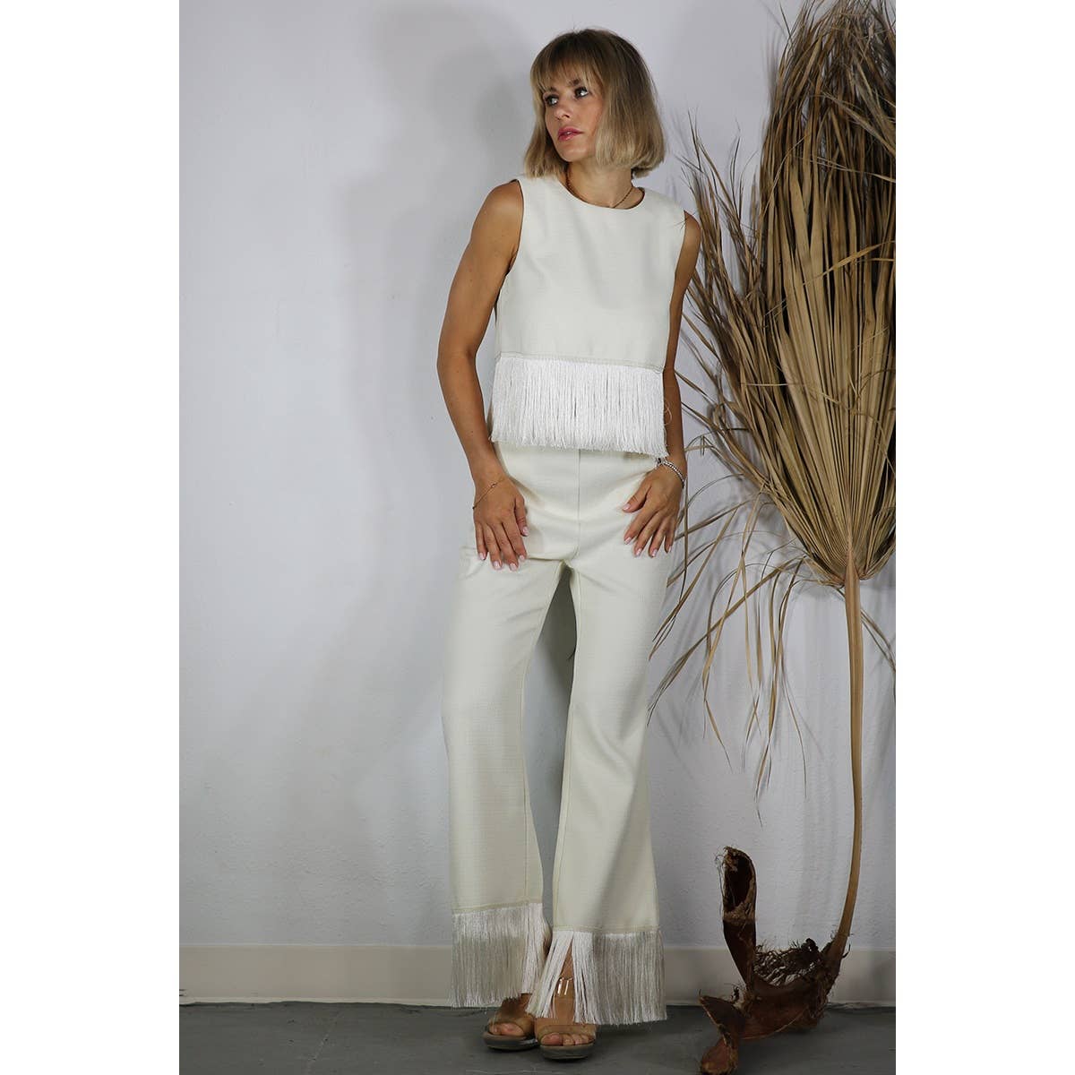 Tassel Pants / Cream