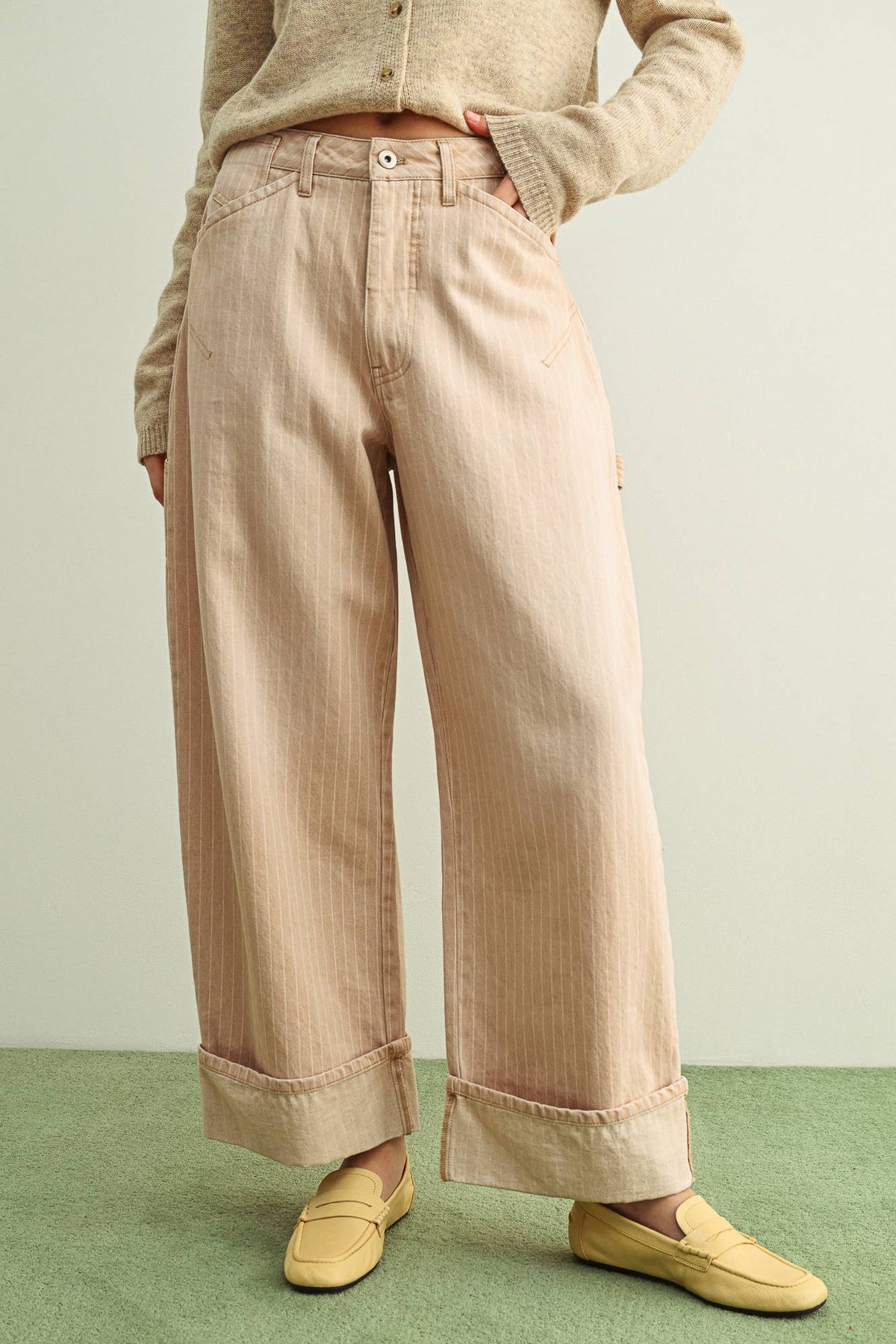 Lara Cuffed Cotton Pants