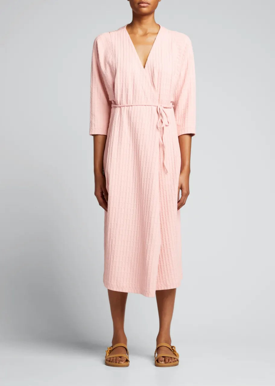 Mara Hoffman Tiffany Wrap Dress / Pink / Small