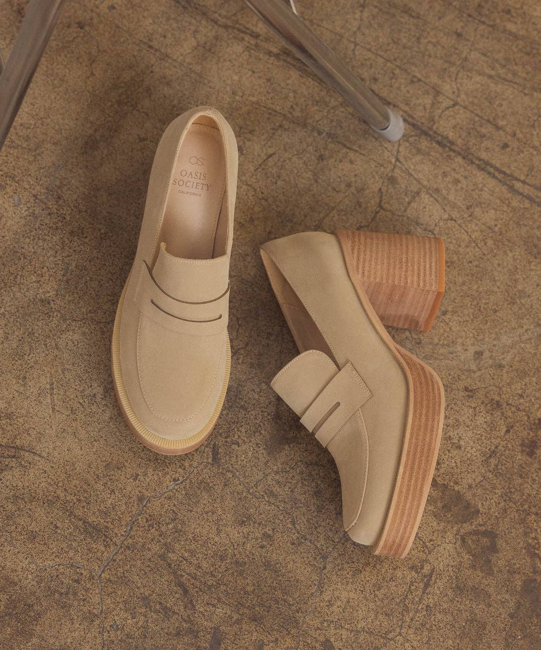 Hannah Platform Penny Loafers