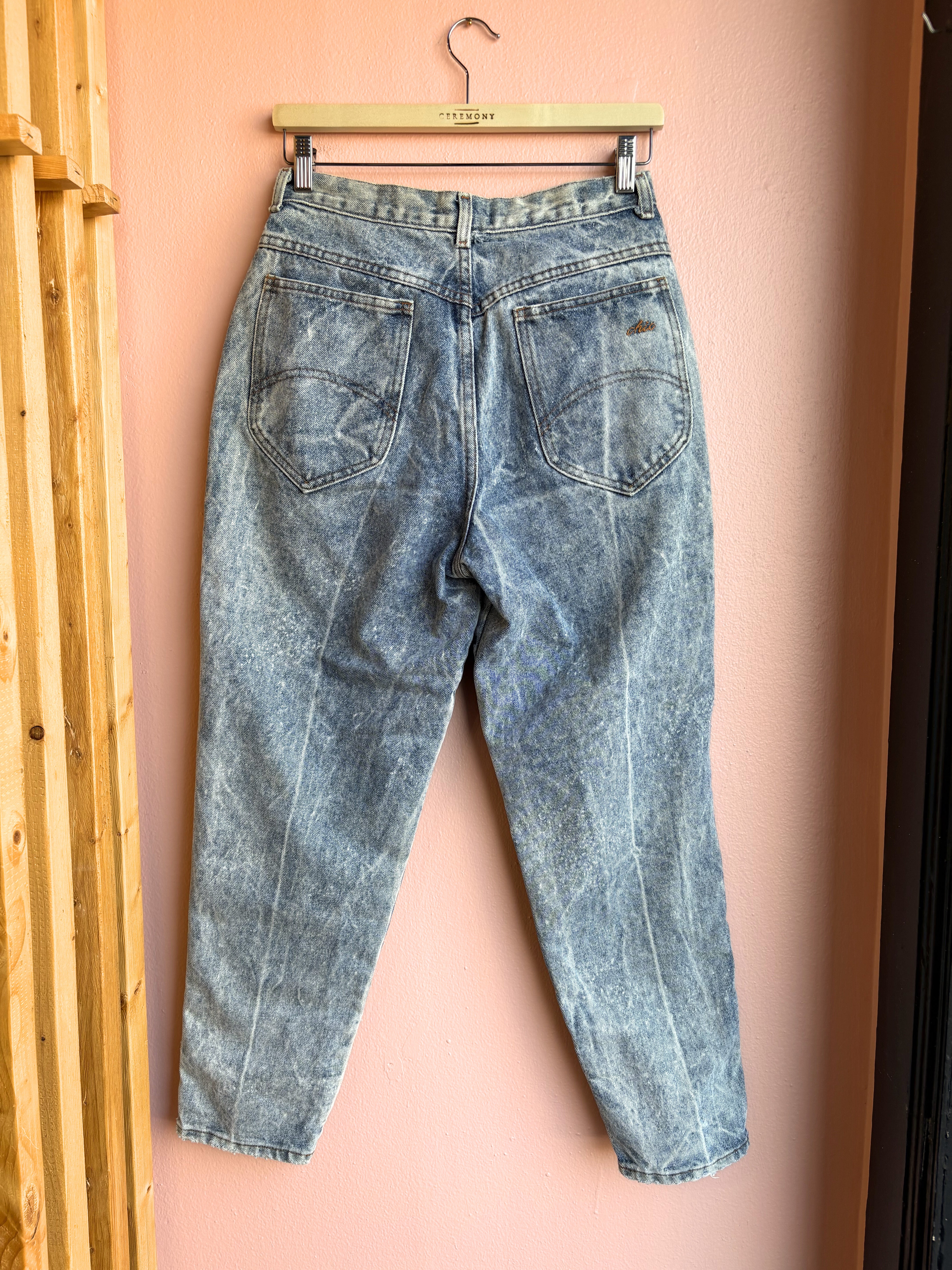 Vintage Chic Light Acid Wash Jeans / Sz 12P