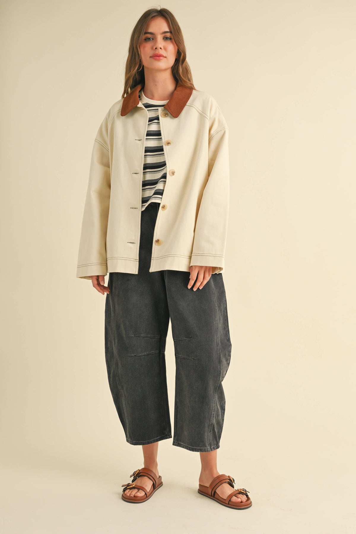Rosie Collared Cotton Jacket