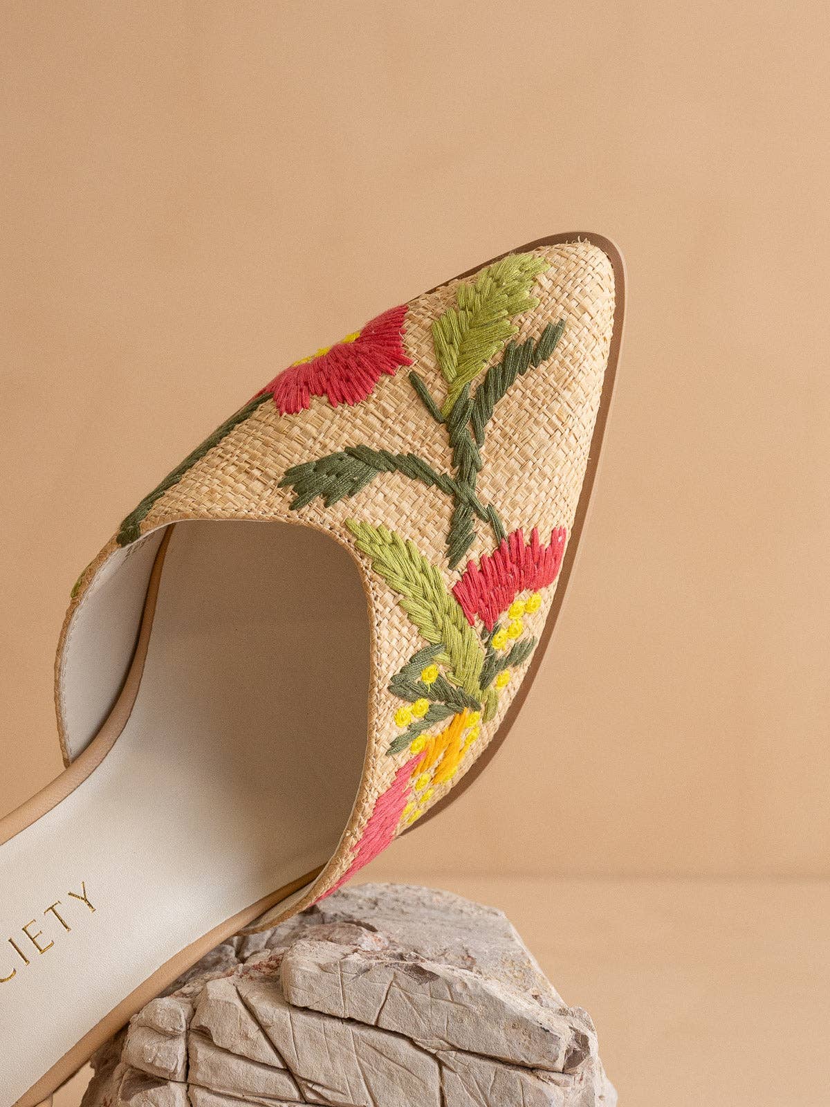 Monet Raffia Heels