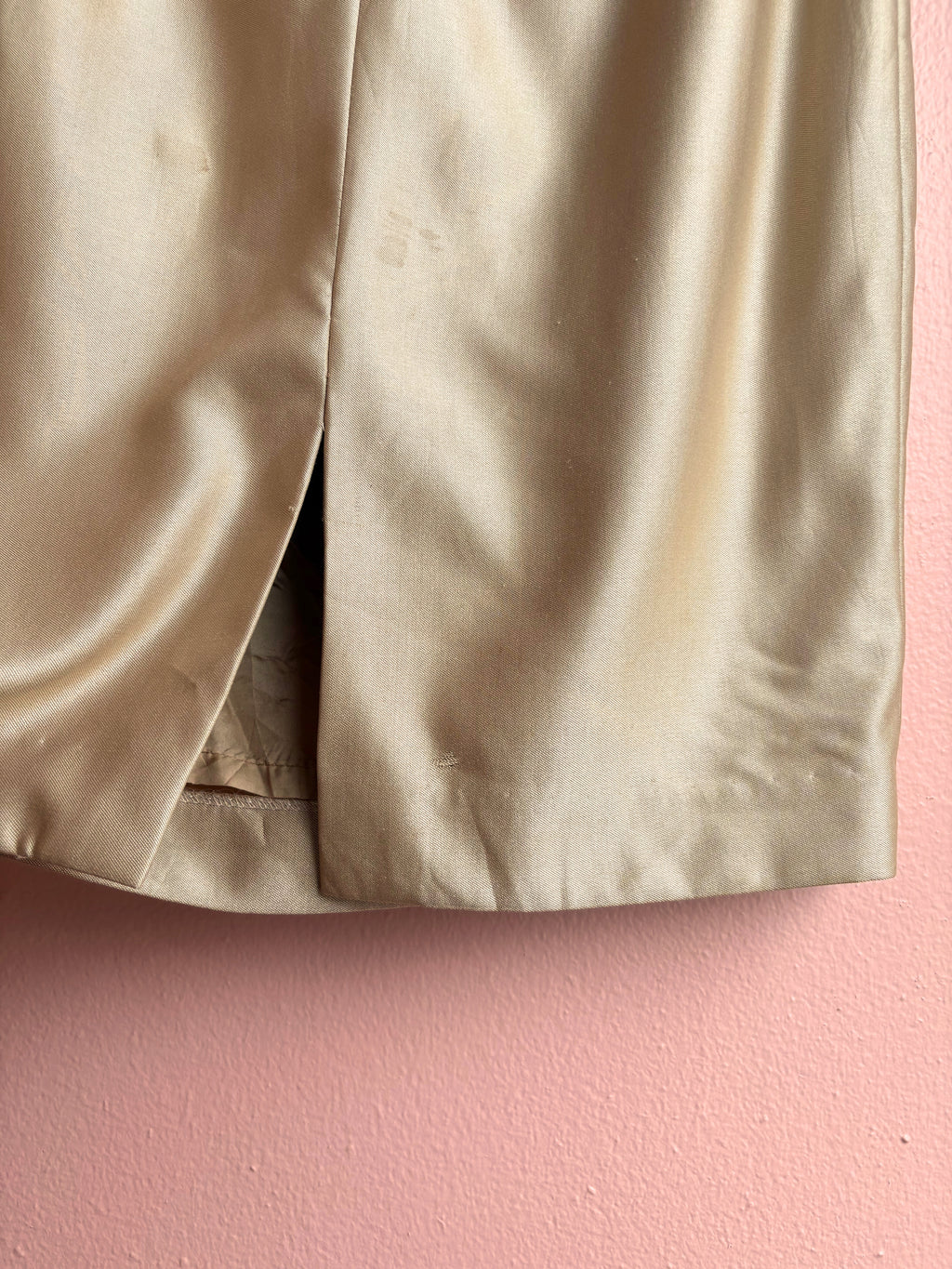 Lafayette Camel Silk Pencil Skirt / Size 0