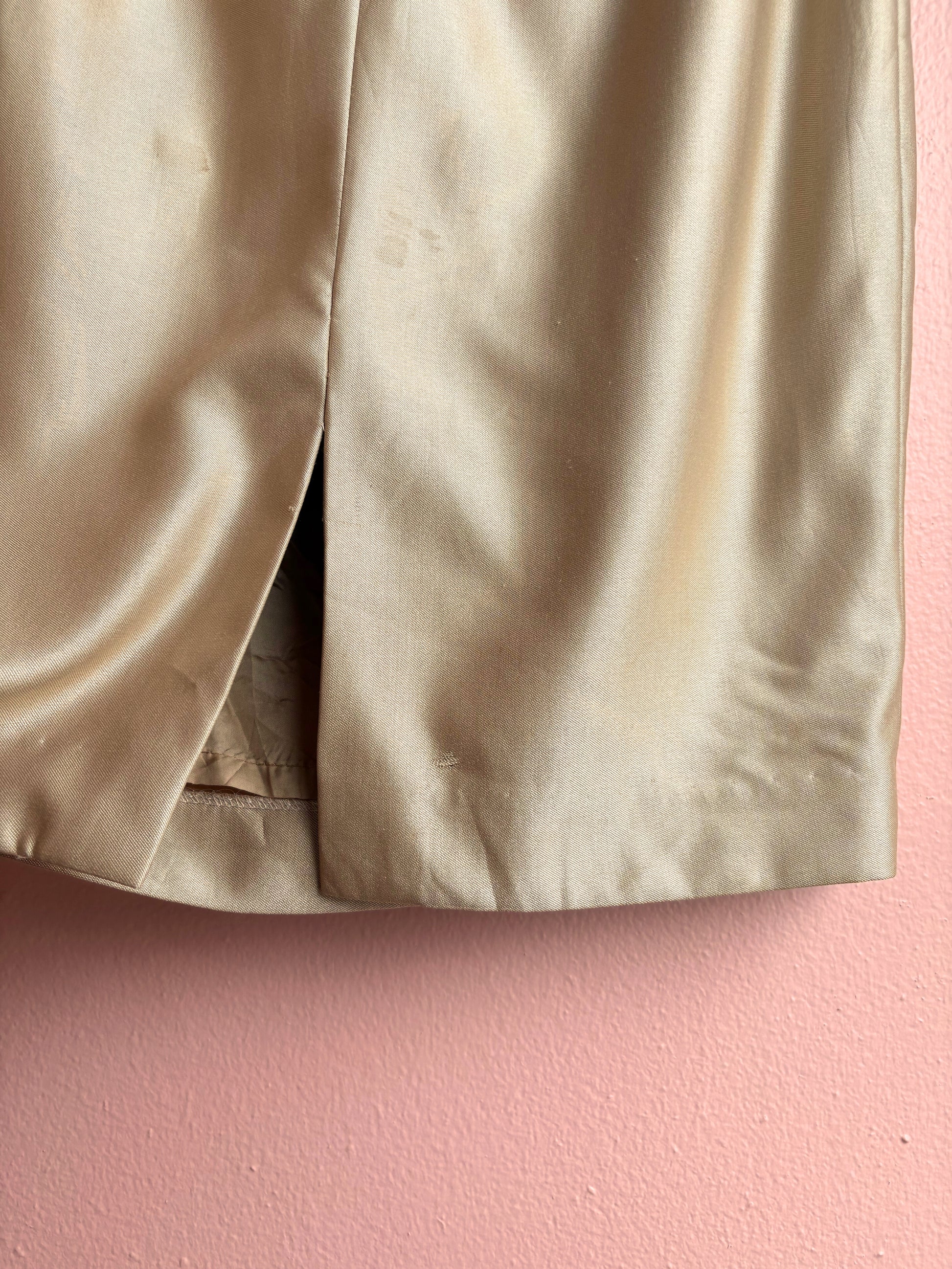 Lafayette Camel Silk Pencil Skirt / Size 0