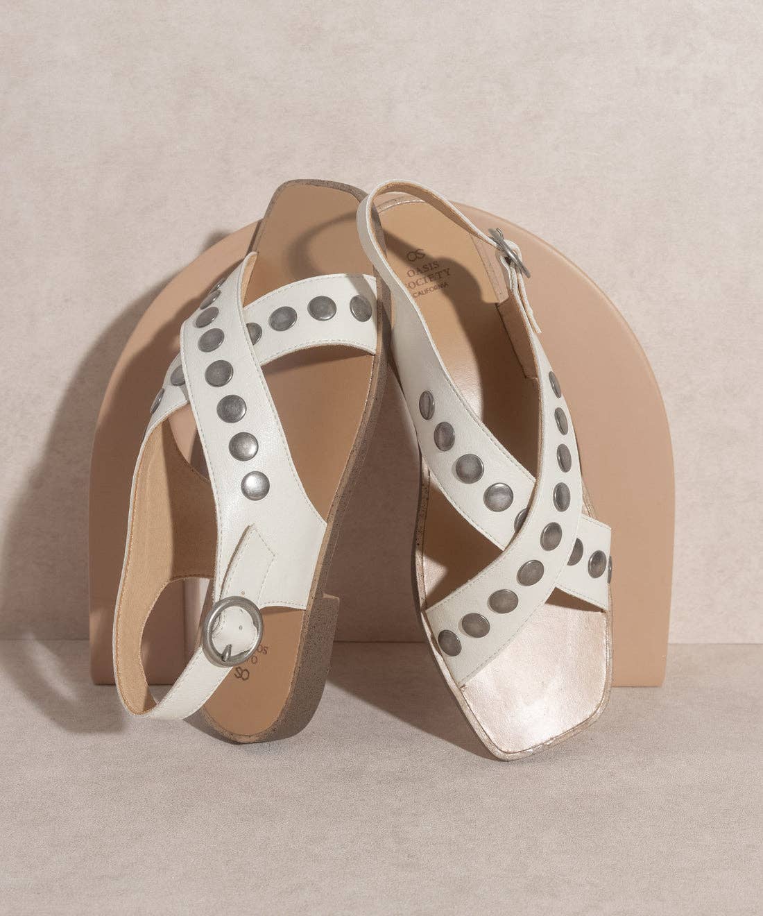 The Kylie Sandal in White