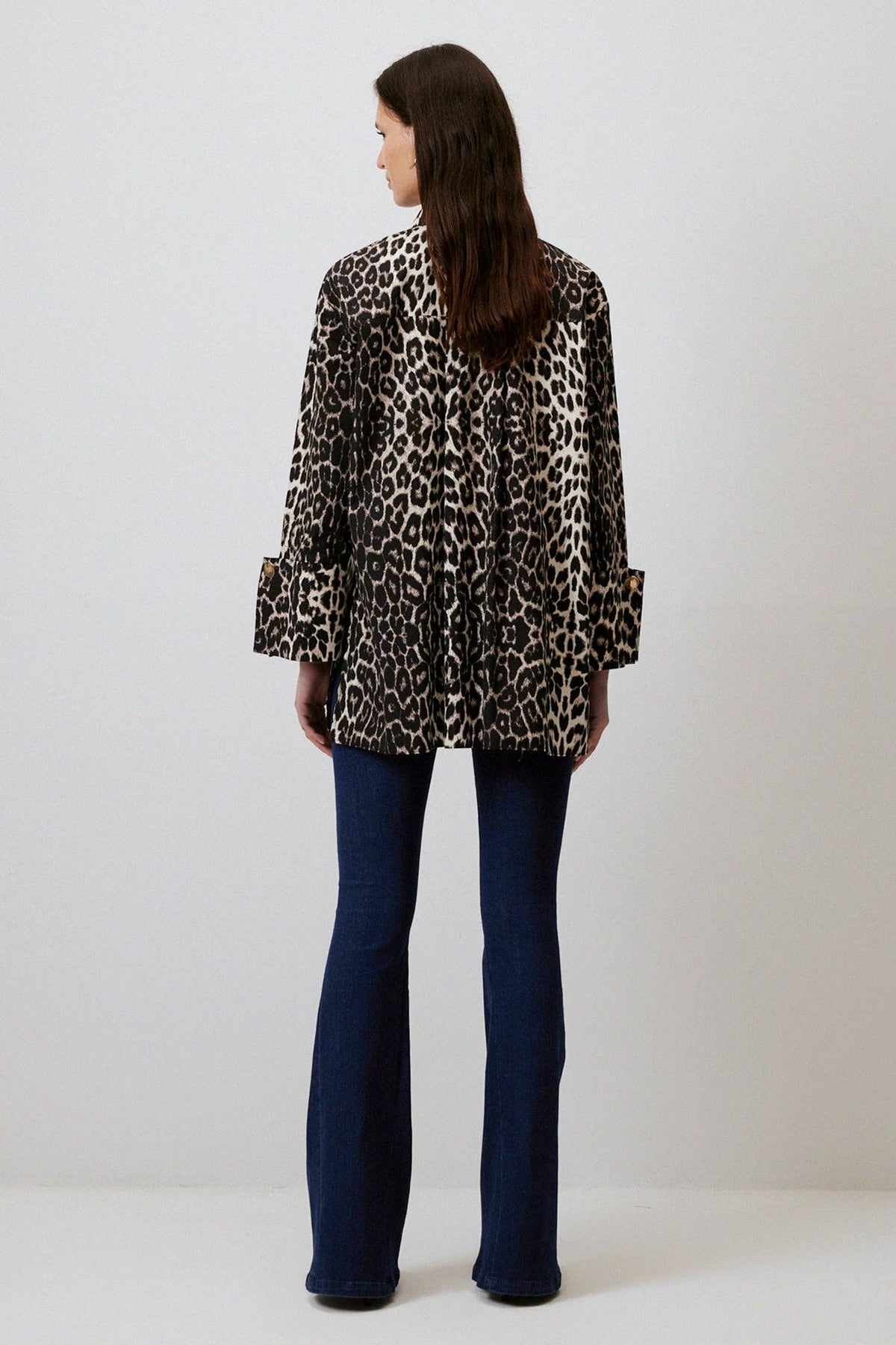 Catherine Button-Up Leopard Print Shirt