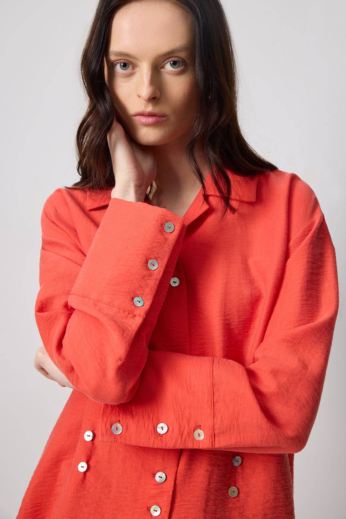 Adele Shell Button Shirt