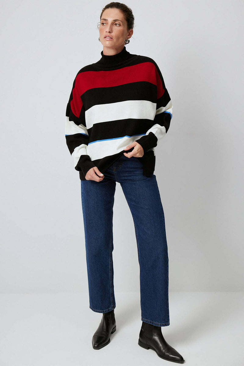 Striped Lorna Turtleneck
