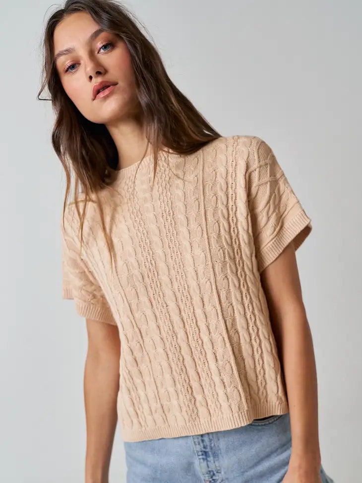 Almond Sweater Tee