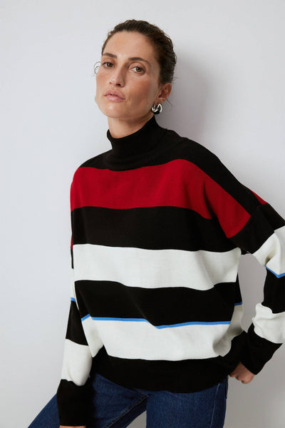 Striped Lorna Turtleneck