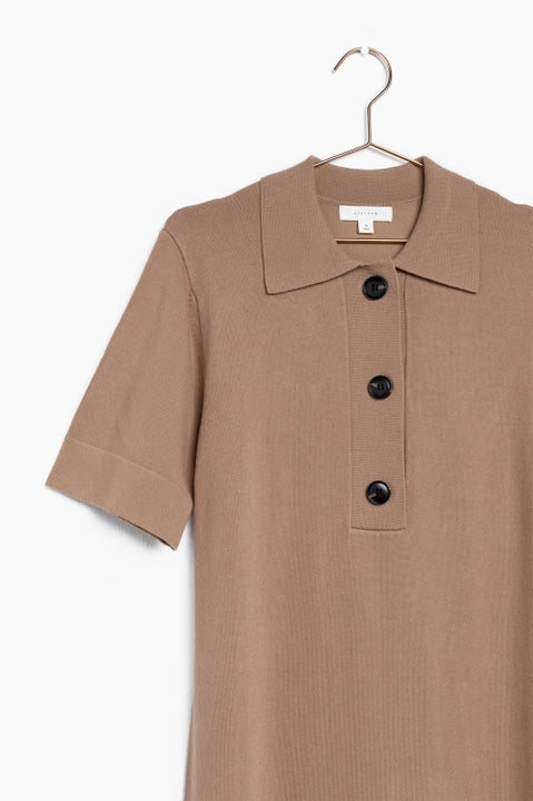 Jorja Knit Dress in Tan