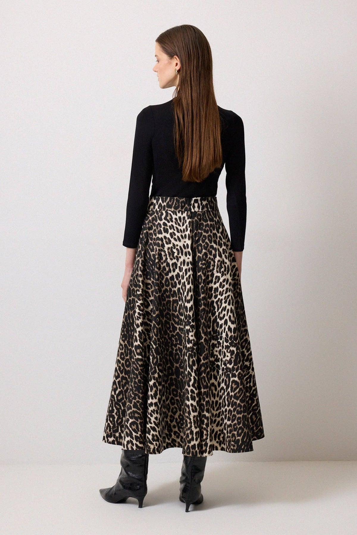 Gabi Leopard Skirt
