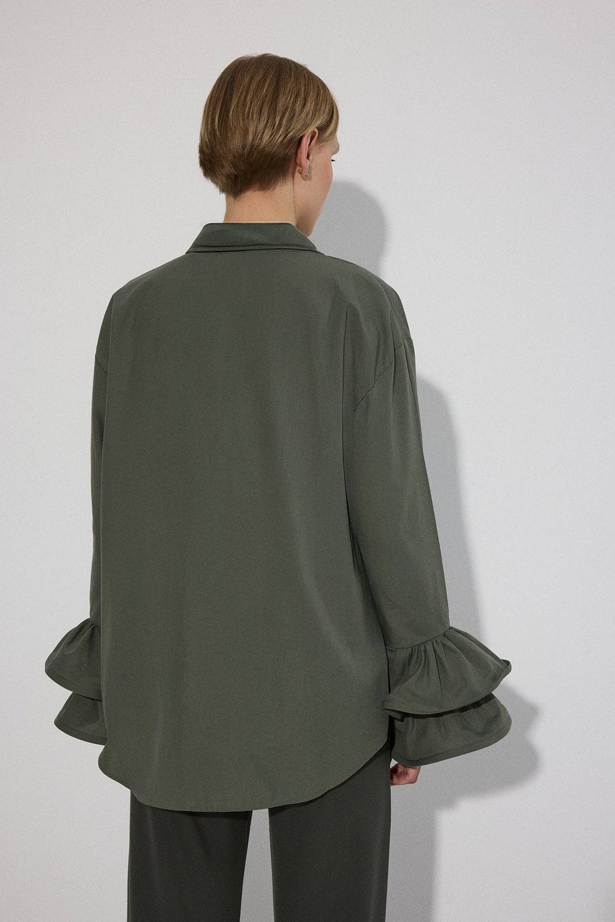 Liza Poplin Shirt / Khaki