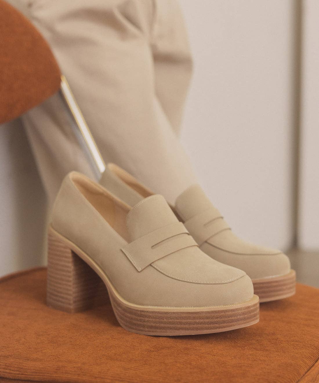Hannah Platform Penny Loafers