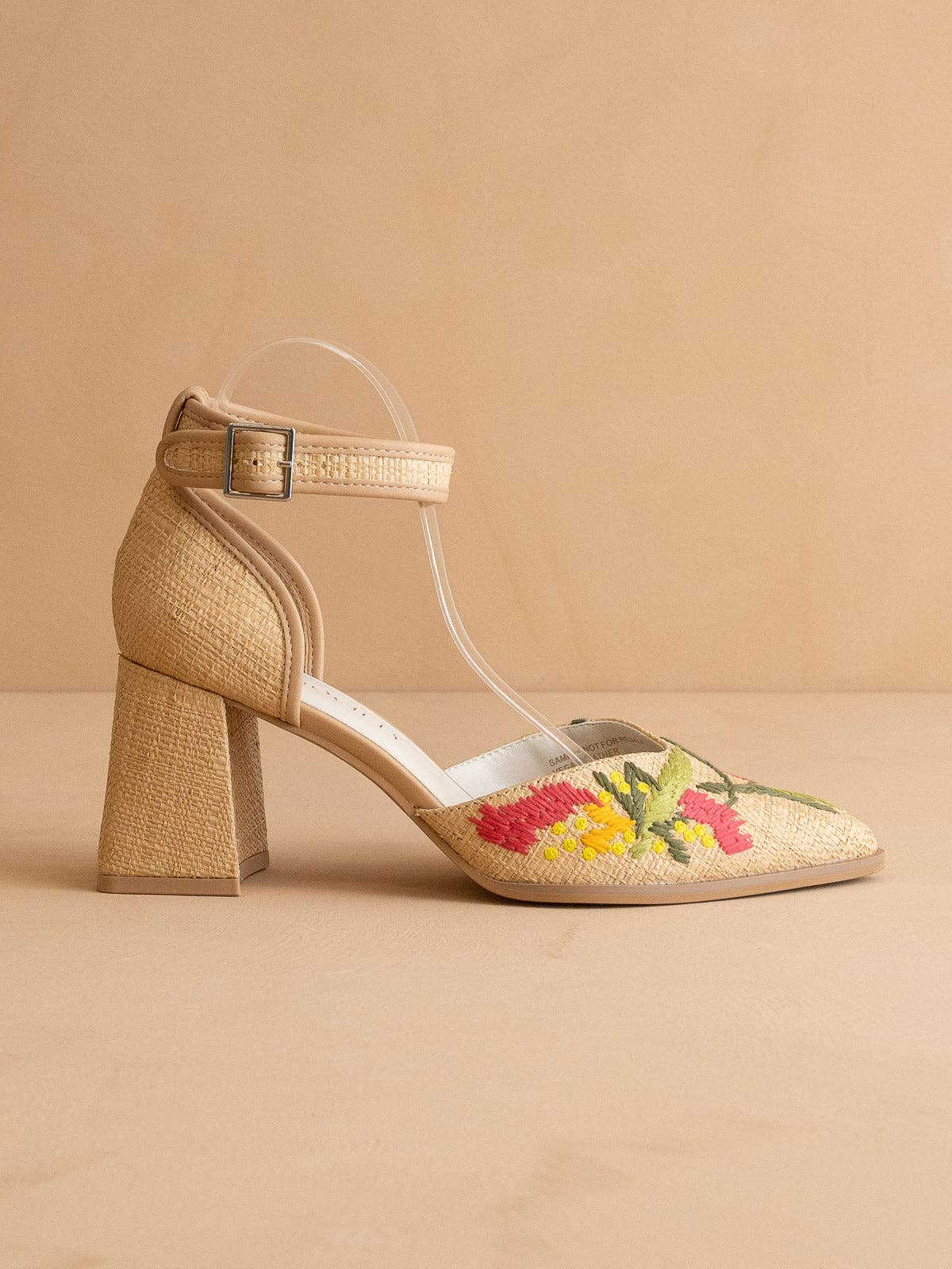 Monet Raffia Heels
