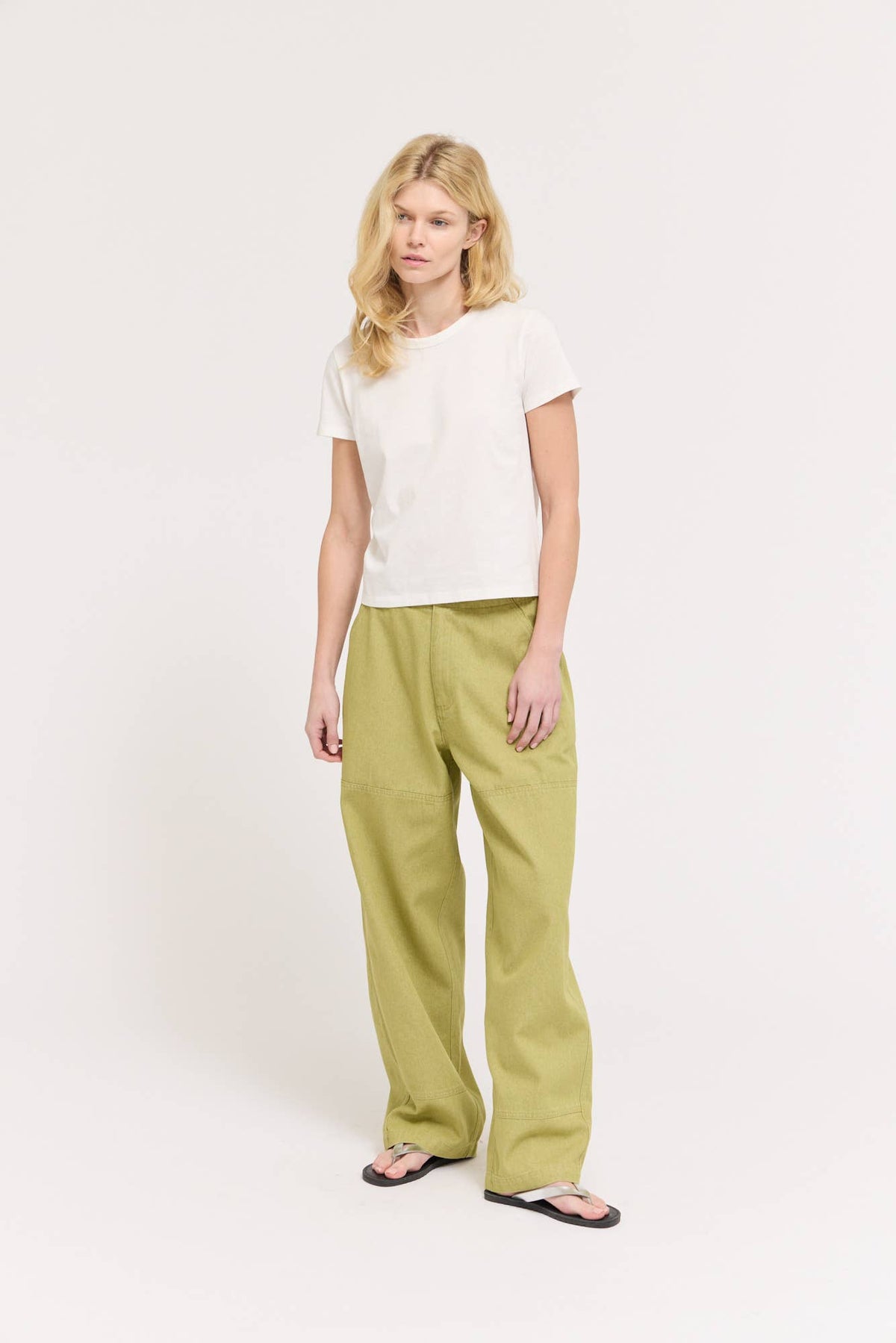 Zeit Denim Pants in Moss