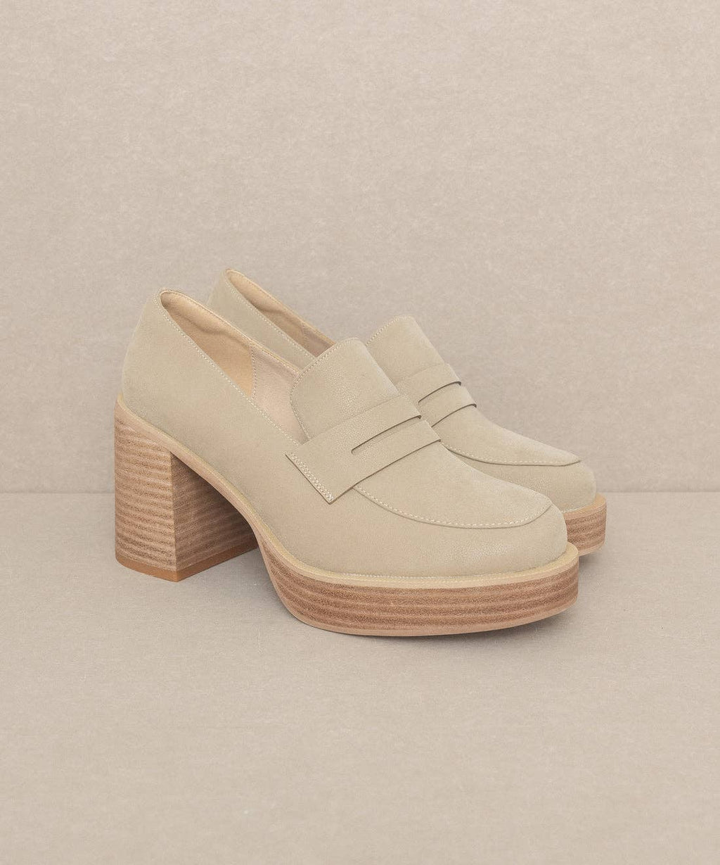 Hannah Platform Penny Loafers