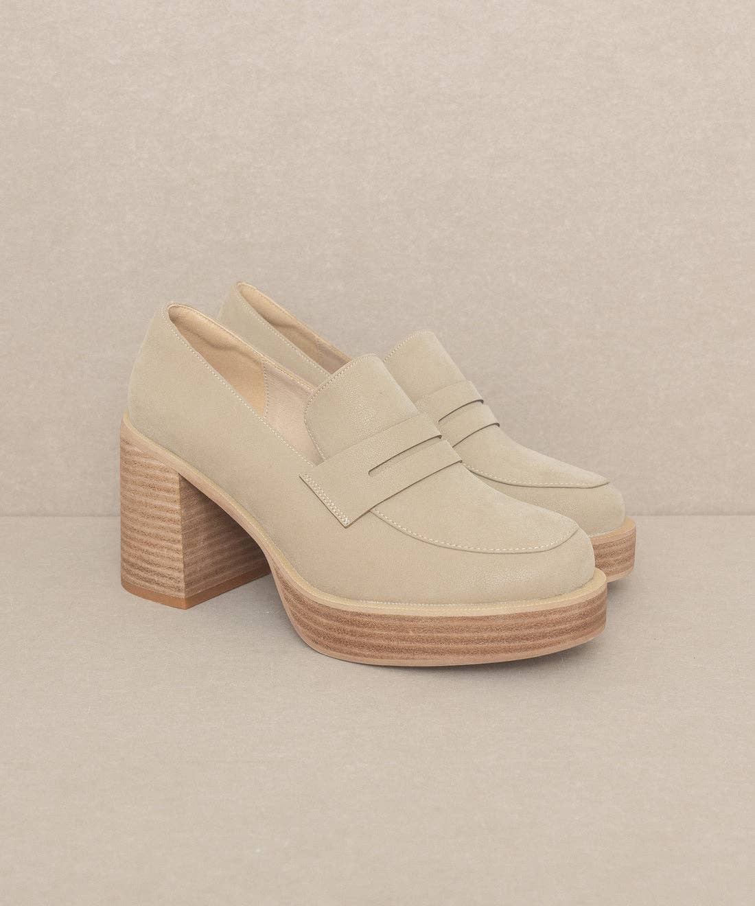 Hannah Platform Penny Loafers