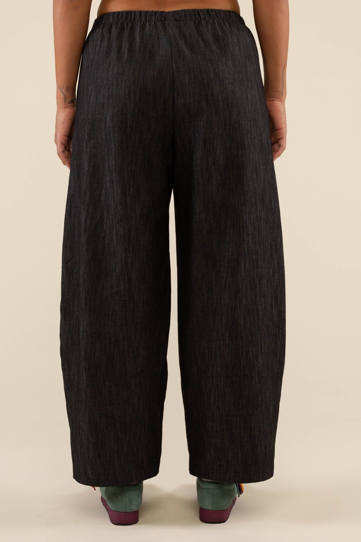 Denim Lantern Pant