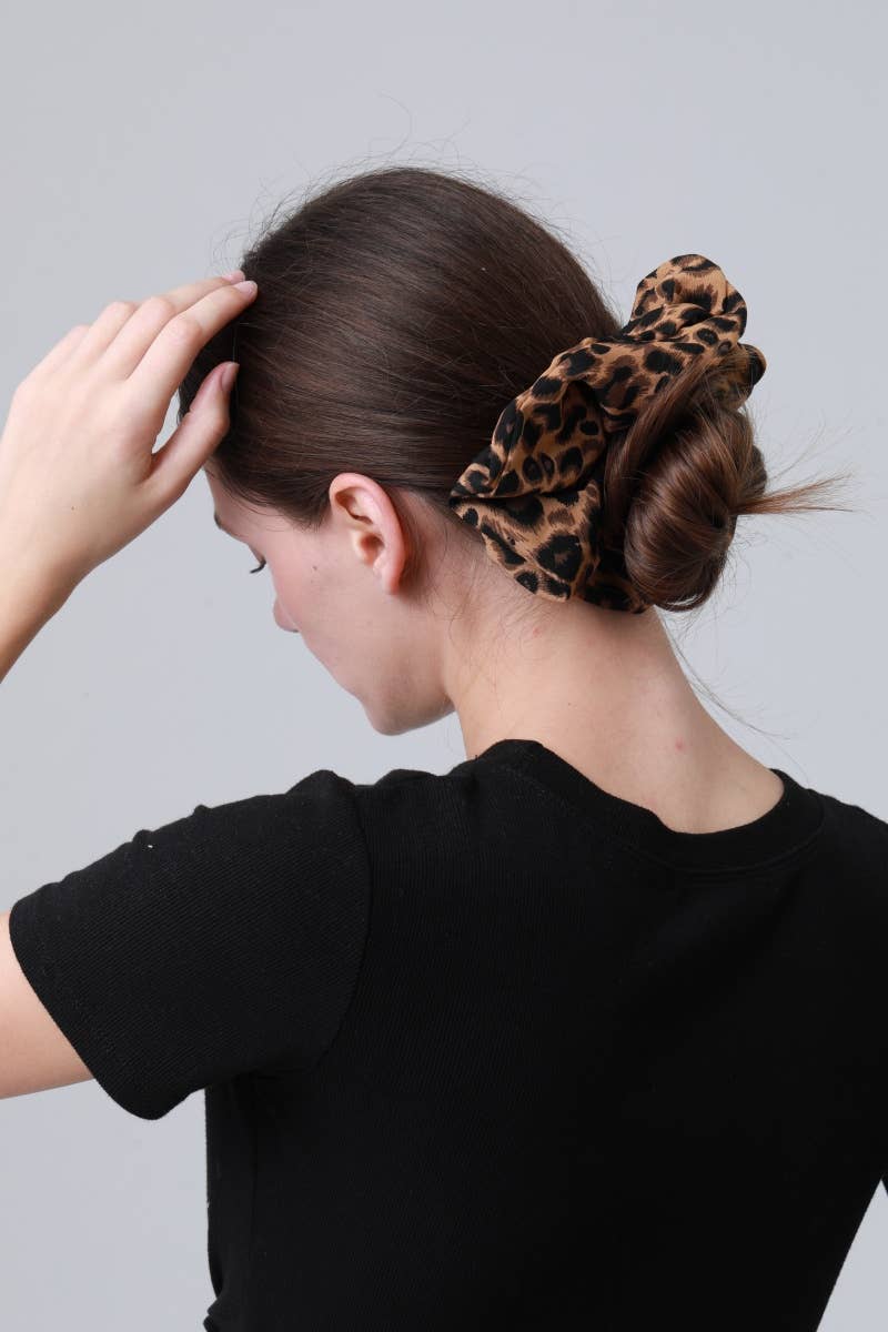 Leopard Print Scrunchie