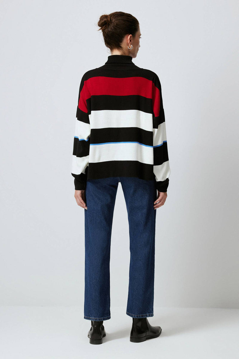 Striped Lorna Turtleneck