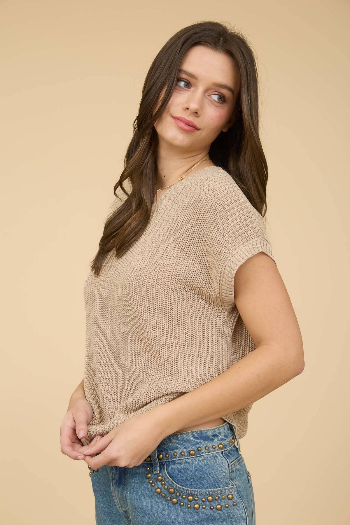Kathleen Sweater / Wheat