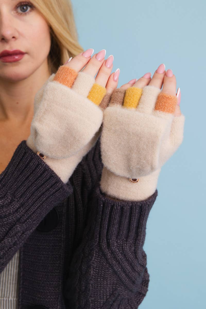 Rainbow Convertible Gloves