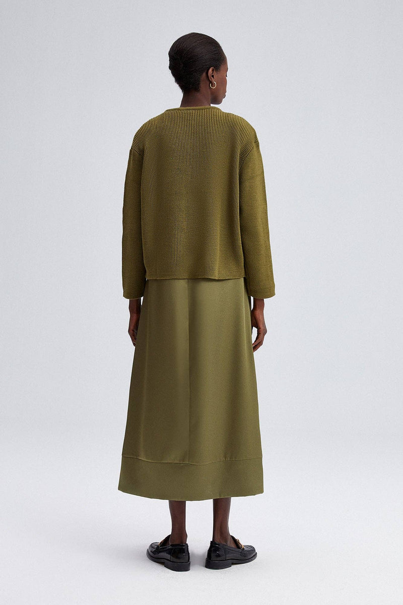 GOLD BUTTON KNIT CARDIGAN / One Size