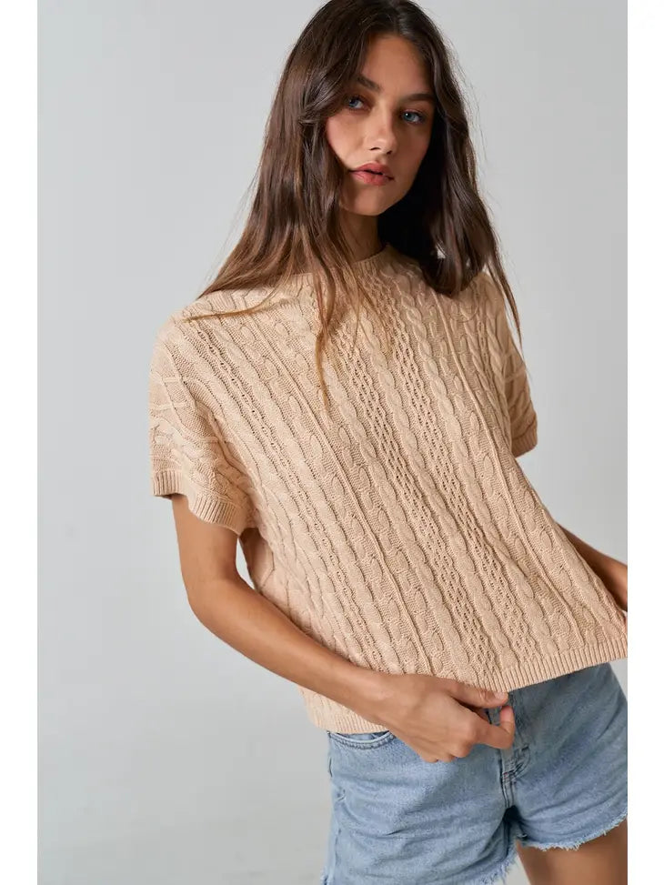 Almond Sweater Tee