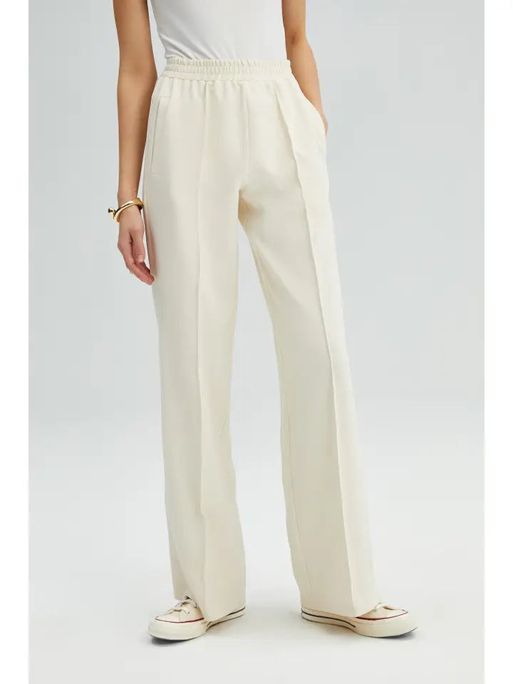 Ramona Elastic Waist Crepe Trousers