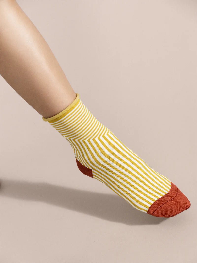 Corbusier Crew Socks / Citron