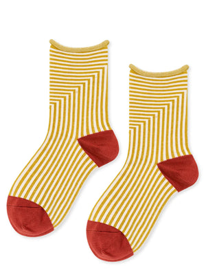 Corbusier Crew Socks / Citron