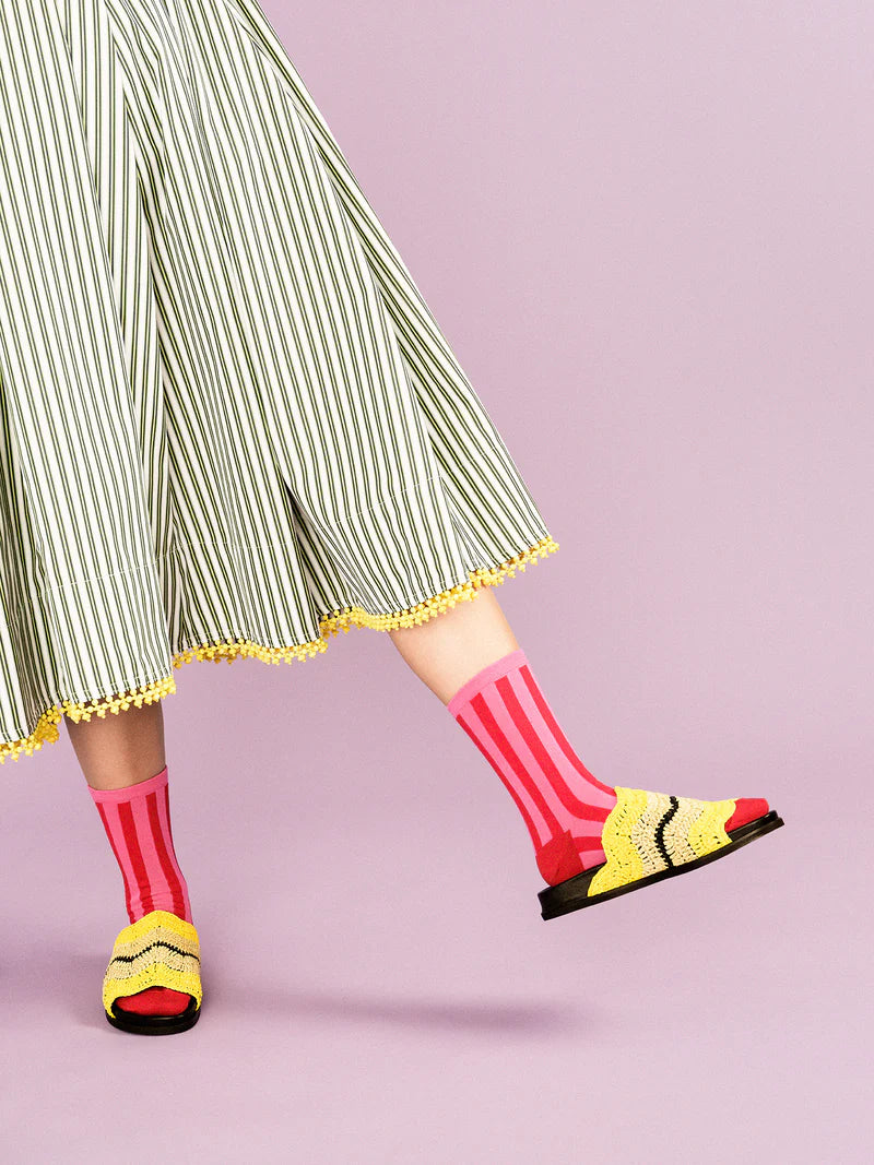 Manchester Crew Socks / Flamingo