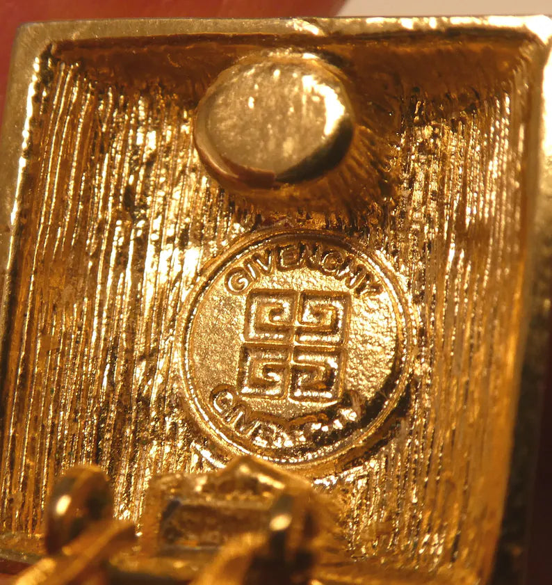 Vintage Givenchy Classic 4 G Logo Earrings