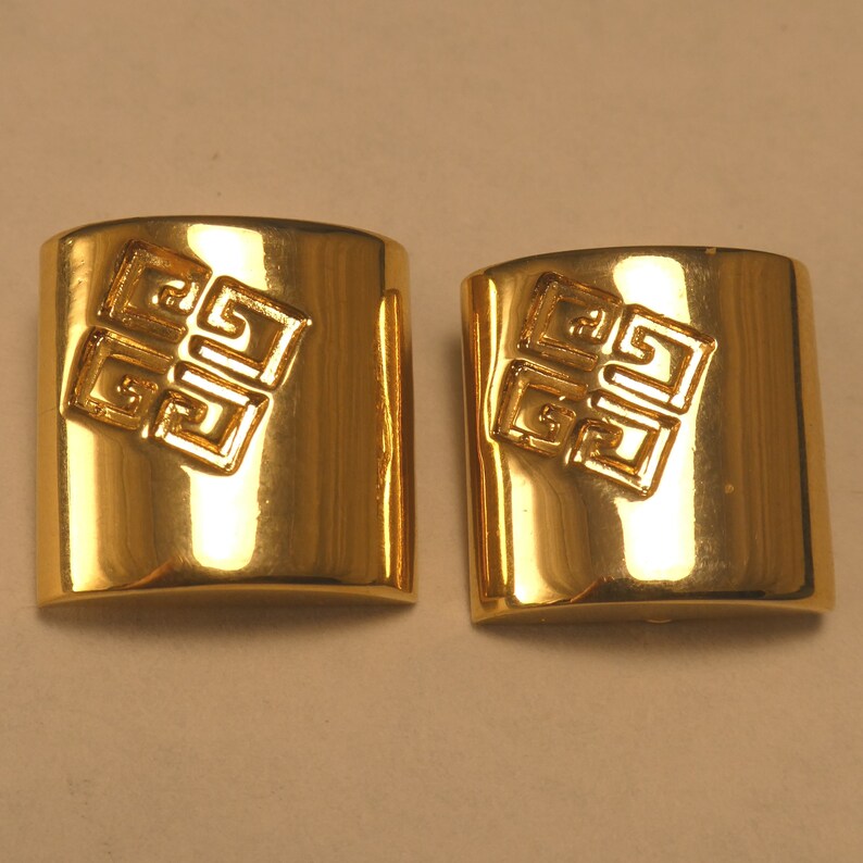 Vintage Givenchy Classic 4 G Logo Earrings