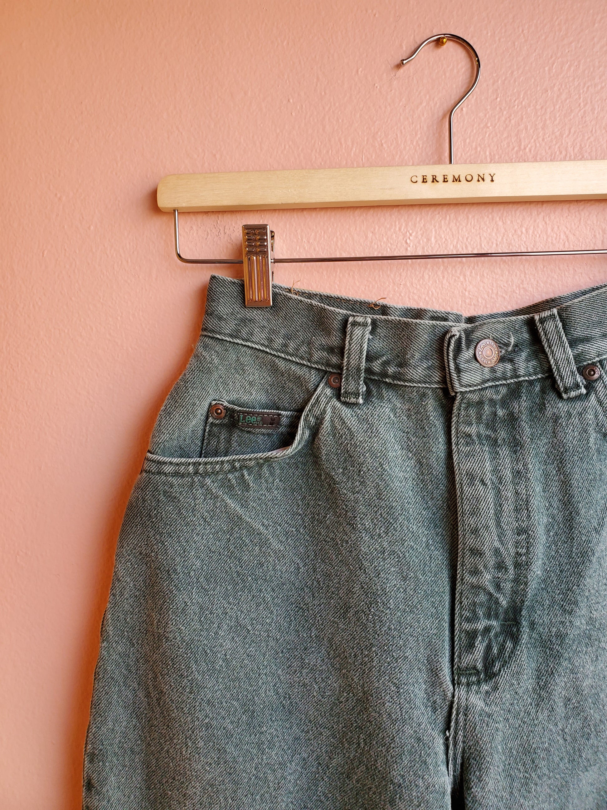 Vintage Lee Green Jeans / Sz 10P