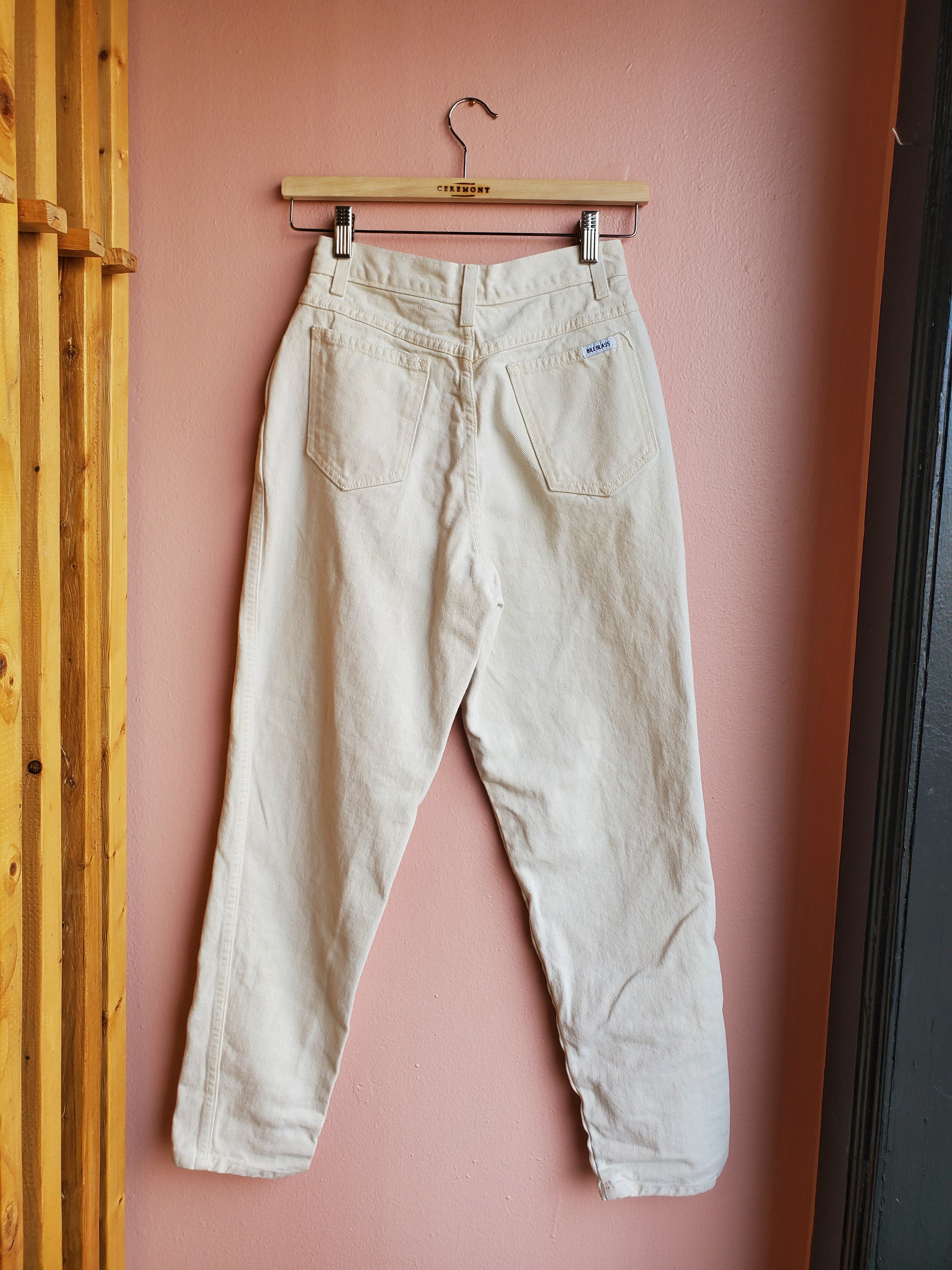Vintage Bill Blass White Jeans / Sz 6