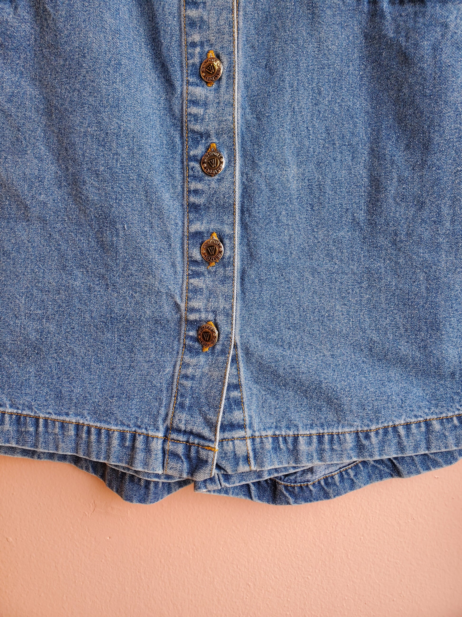 Vintage Westport Denim Skort / Sz 8