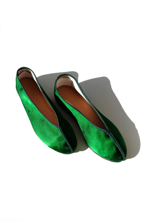 Wax Apple Theater Shoes / Solid Green