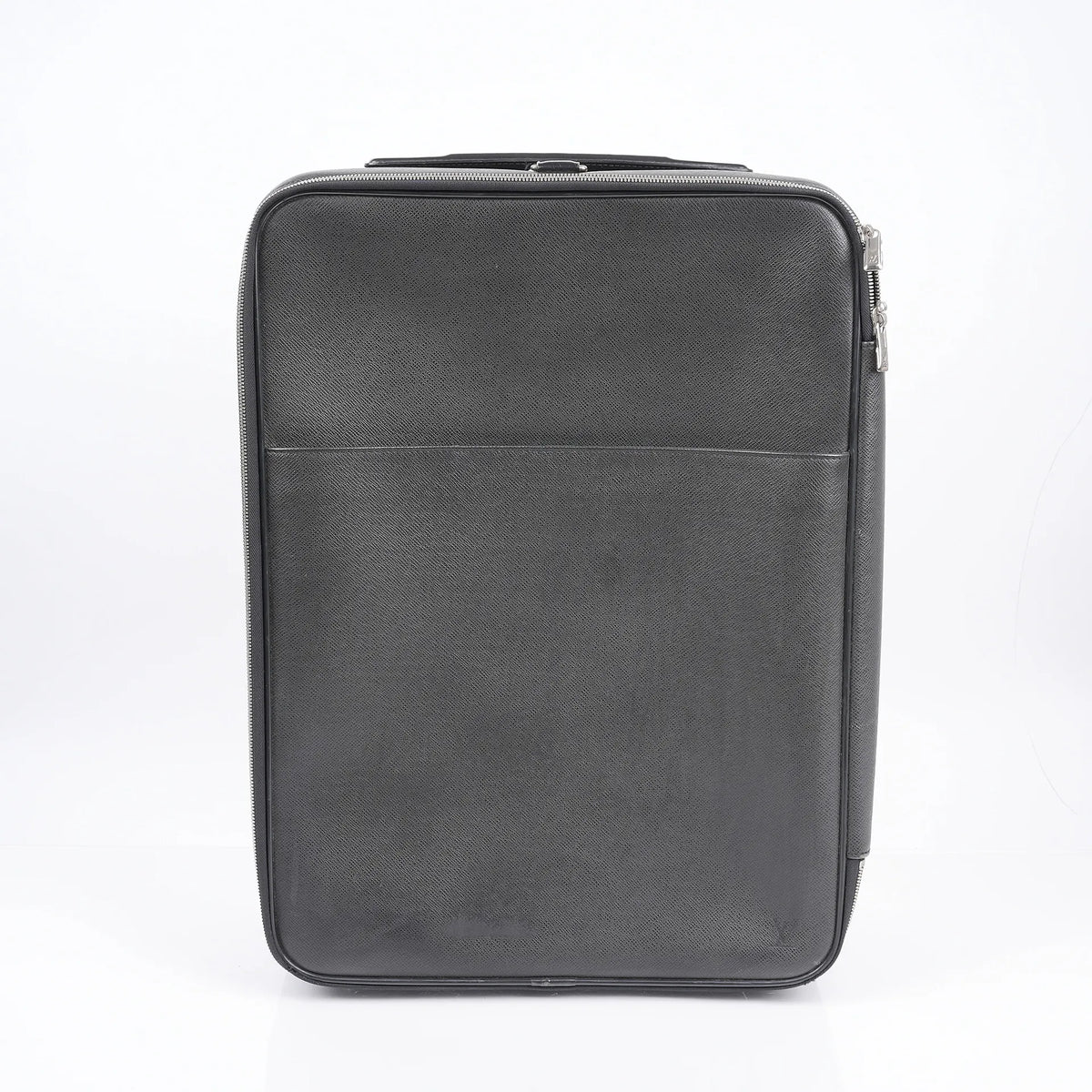 Vintage Louis Vuitton Pégase 55 Black Taiga Leather Rolling Suitcase